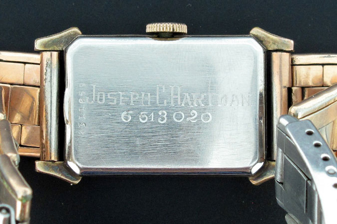 image of Joseph C. Hartmann's wristwatch