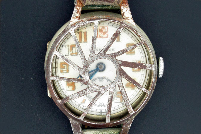 photograph of the front dial of Louis Zitzmann Wristwatch
